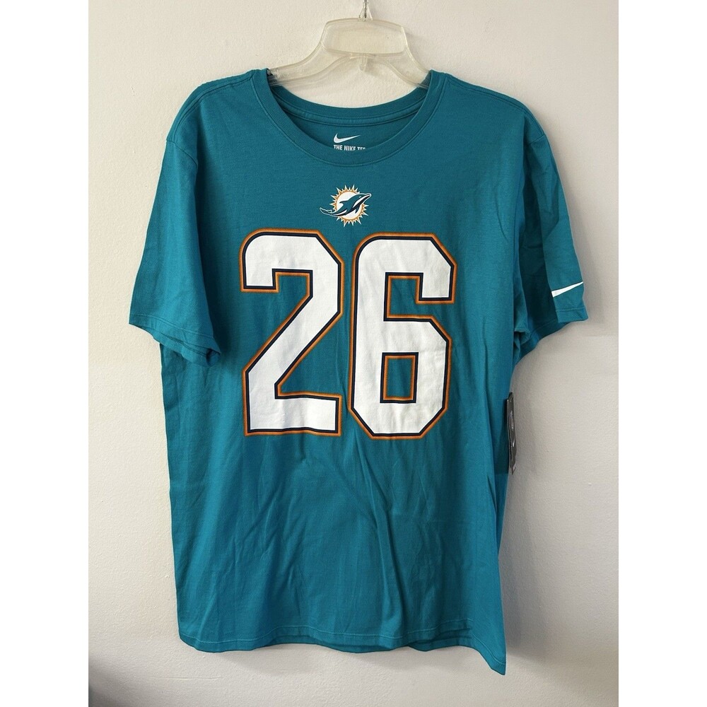 NEW! The Nike Tee Miami Dolphins NFL Shirt Lamar Miller #26 Size L Men
